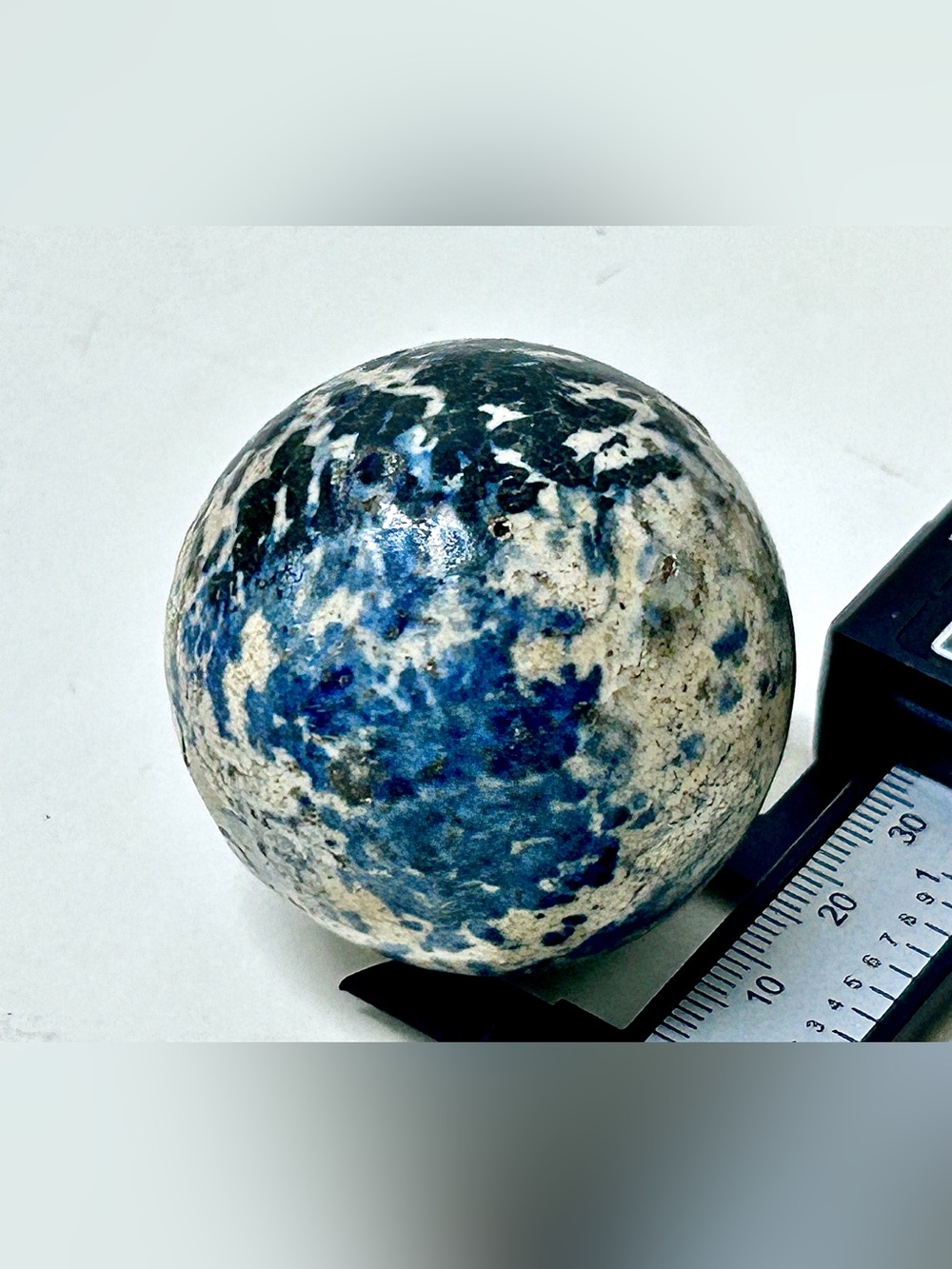 19th Century Antique Giant Sponged Stoneware Boulder Marble